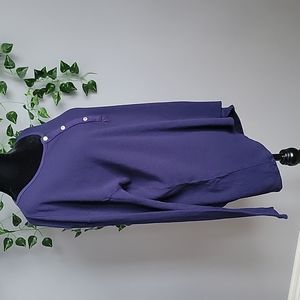 Chaser Open Back long-sleeved Henley t-shirt